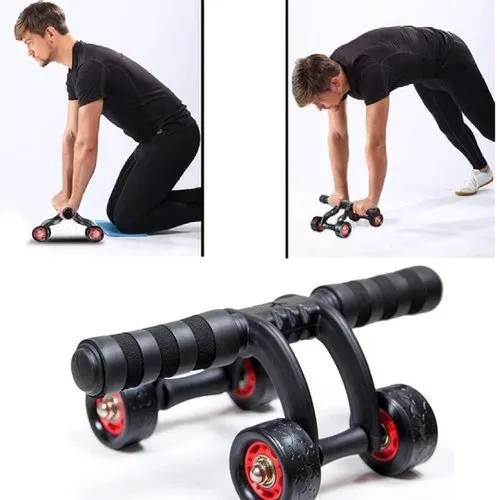 Abs roller 4 wheel ab roller abdominal workout fitness exercise equipment 500x500