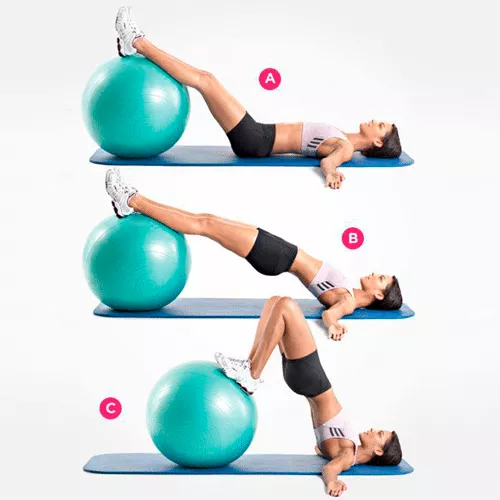 Pelotayogaazulxfitejercicios