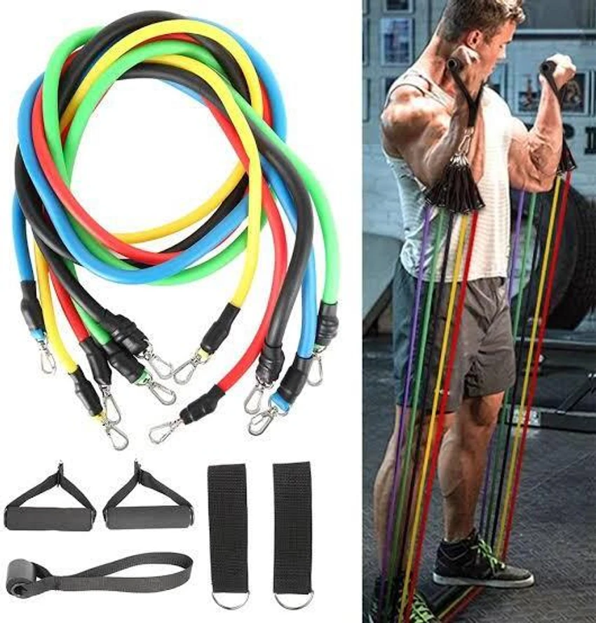 Resistance bands gym rubber sport elastic for muscle exercise original imagz6sau6qcghwu